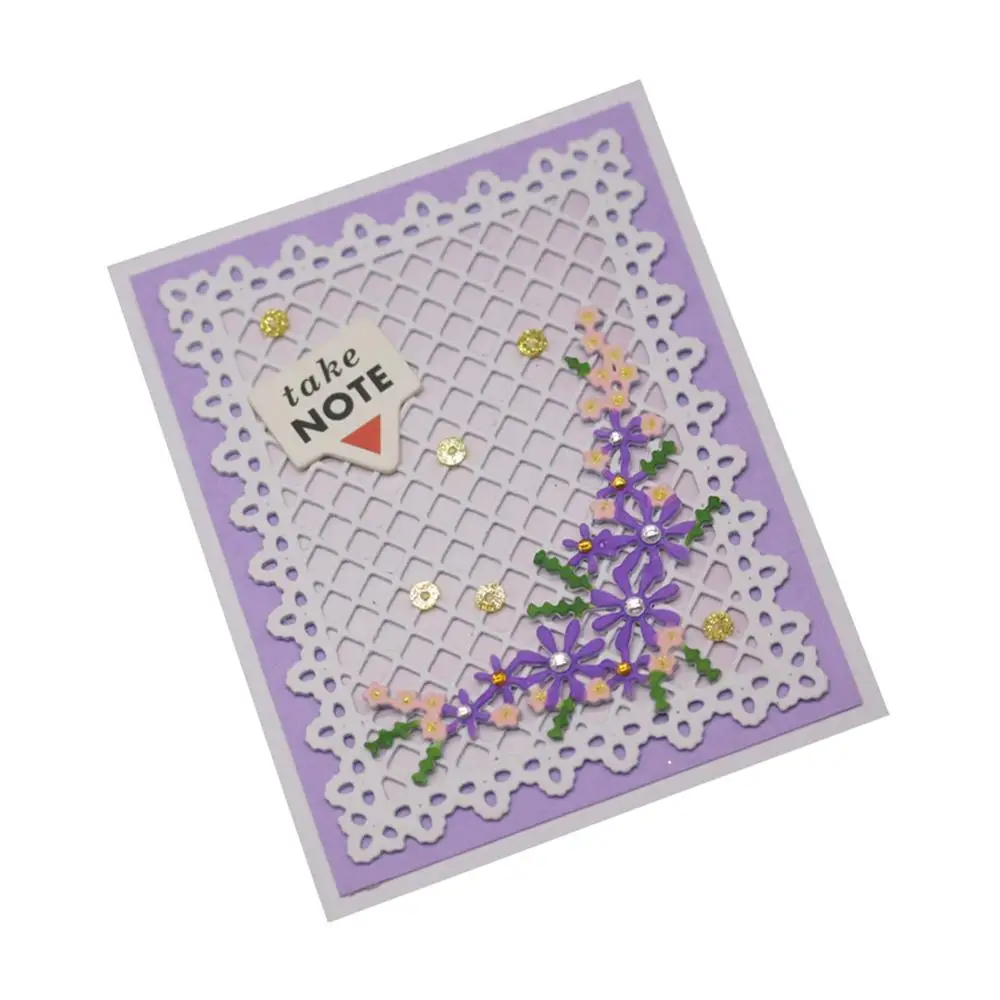 Креативный фон поздравительная открытка декоративные металлические штампы и