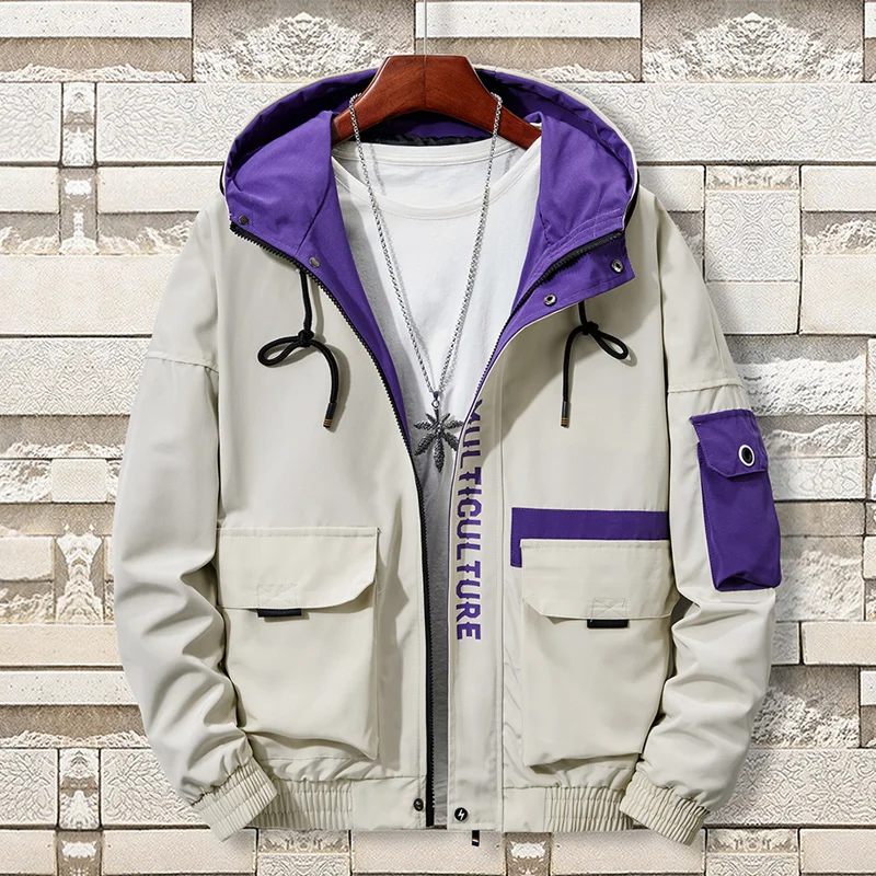 TIEPUS размера плюс 5XL, 6XL, 7XL, 8XL куртка мужская с капюшоном Мода ВВС куртка мужская Тонкая Хип-Хоп Верхняя одежда Повседневная мужская куртка