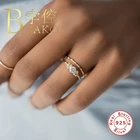 BOAKO, блестящее циркониевое кольцо 925 стерлингового серебра Anillos золотые кольца для женщин Роскошные ювелирные изделия 2020 ювелирные украшения обручальные кольца предложить брак
