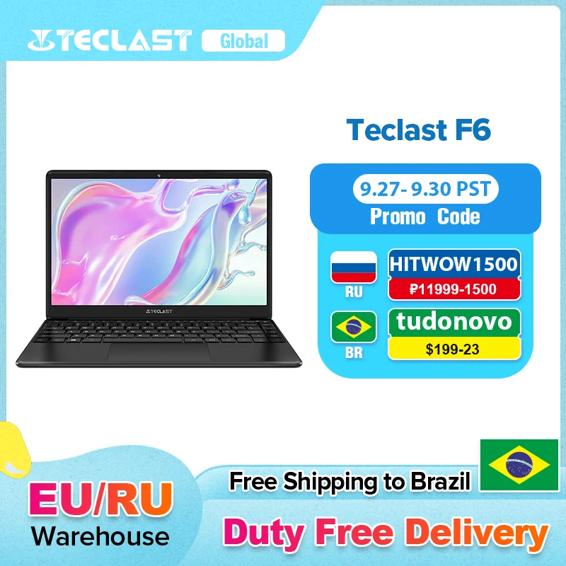Teclast F6 ноутбук с 5 5-дюймовым дисплеем процессором Intel Apollo Lake Windows 10 ОЗУ 8 Гб ПЗУ 13 3 ГБ
