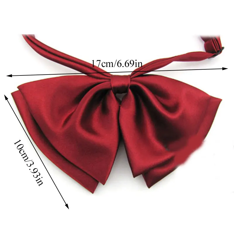 Женский галстук бабочка с красной бабочкой черный для девушек студенток