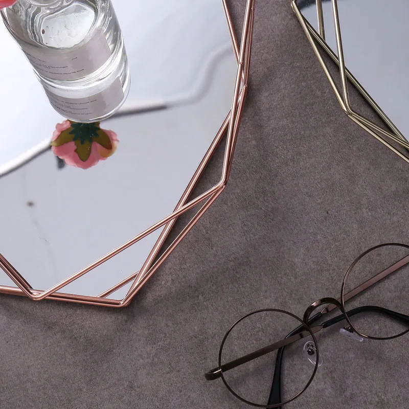 

Retro Jewelry Display Tray Nordic Bedroom American Cosmetic Tray Storage Tray Decorative Ornaments