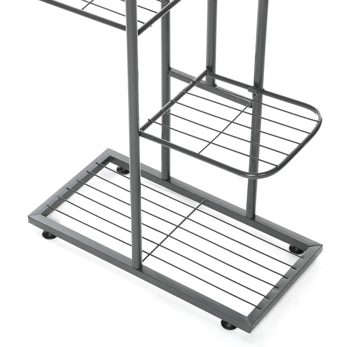 

7 Tiers Iron Plant Stand Flower Rack Multi Flower Stand Shelves 43x22x126cm for Bonsai Display Shelf Yard Garden Patio Balcony