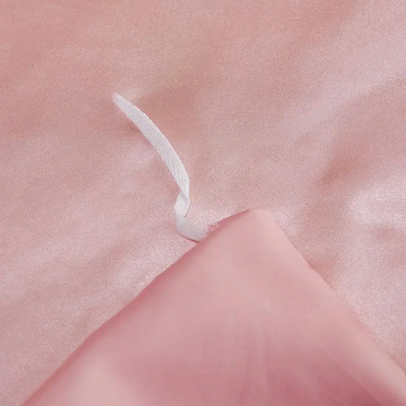 

2020 New satin silk solid color bedding sets Home Textile Twin Queen King size bed sets high-end duvet cover sets