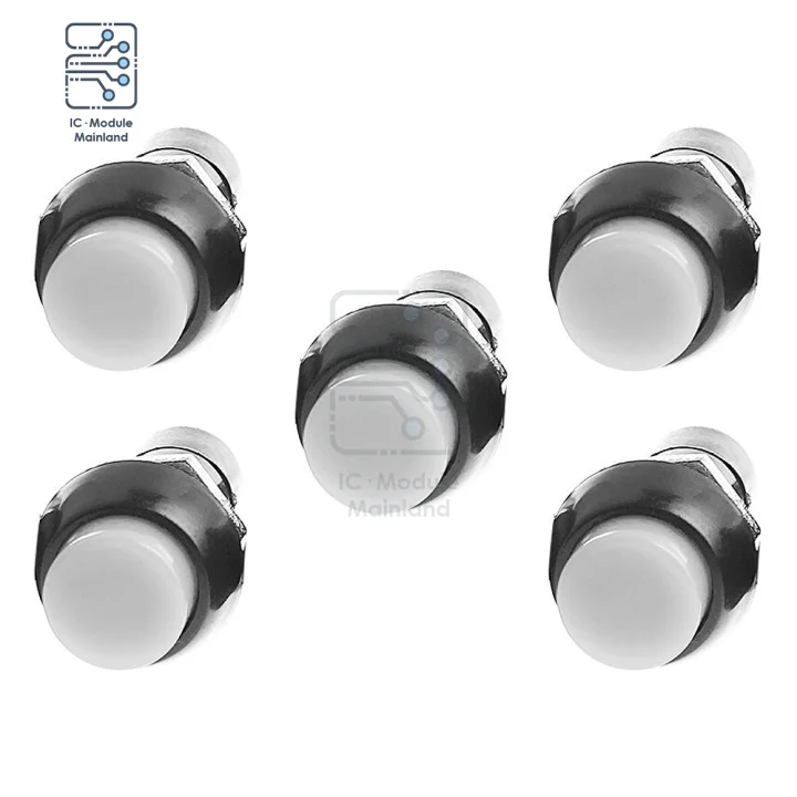 

5pcs Self-Locking Pushbutton Switch 3A 250AC 2Pin PCB-11B 12mm Momentary Latching Push Button Switch Self-Reset