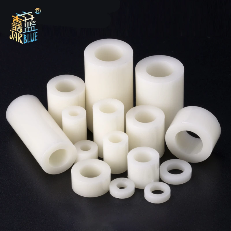 200 Pcs/Mix M3.2* 2/3/4/5/6/8/10 белый нейлон из АБС-пластика без резьбы Spacer OD 7 мм круглый полый противостояние Шайба печатной платы на шурупе-болте