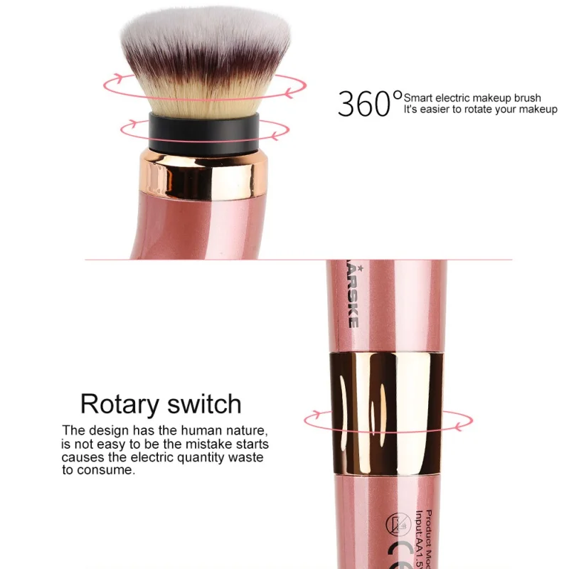 Электрическая Кисть для макияжа с 360 градусов вращающийся автоматический умный