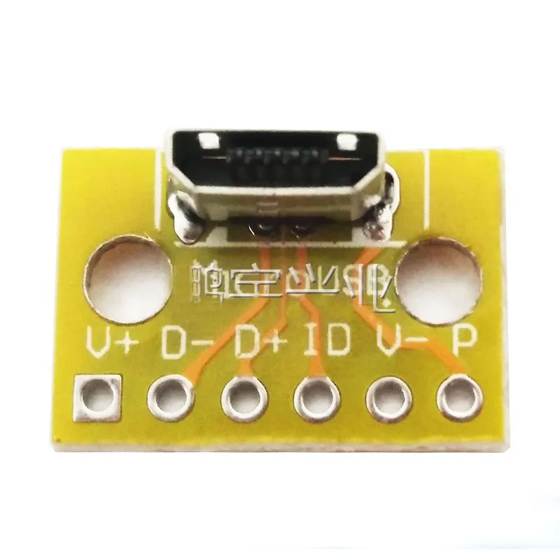 10 шт. вертикальный Micro USB гнездо PCB паяльная плата адаптера сварочная розетка тест