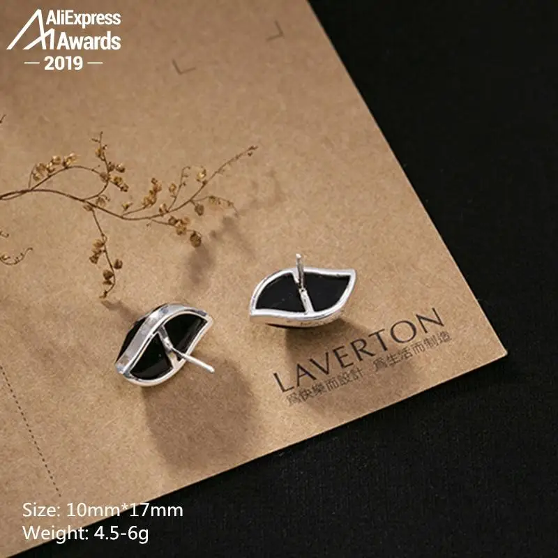 Польша S925 Изящные серьги гвоздики сапфировые для женщин антикварный магазин