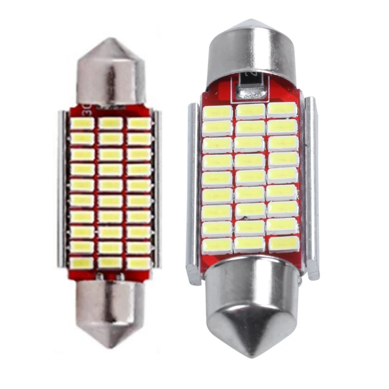 4Pcs C5W C10W 39mm/36mm 3014 30SMD Festoon LED Canbus Car Inteiror Bulb License Plate Light 12V | Автомобили и мотоциклы