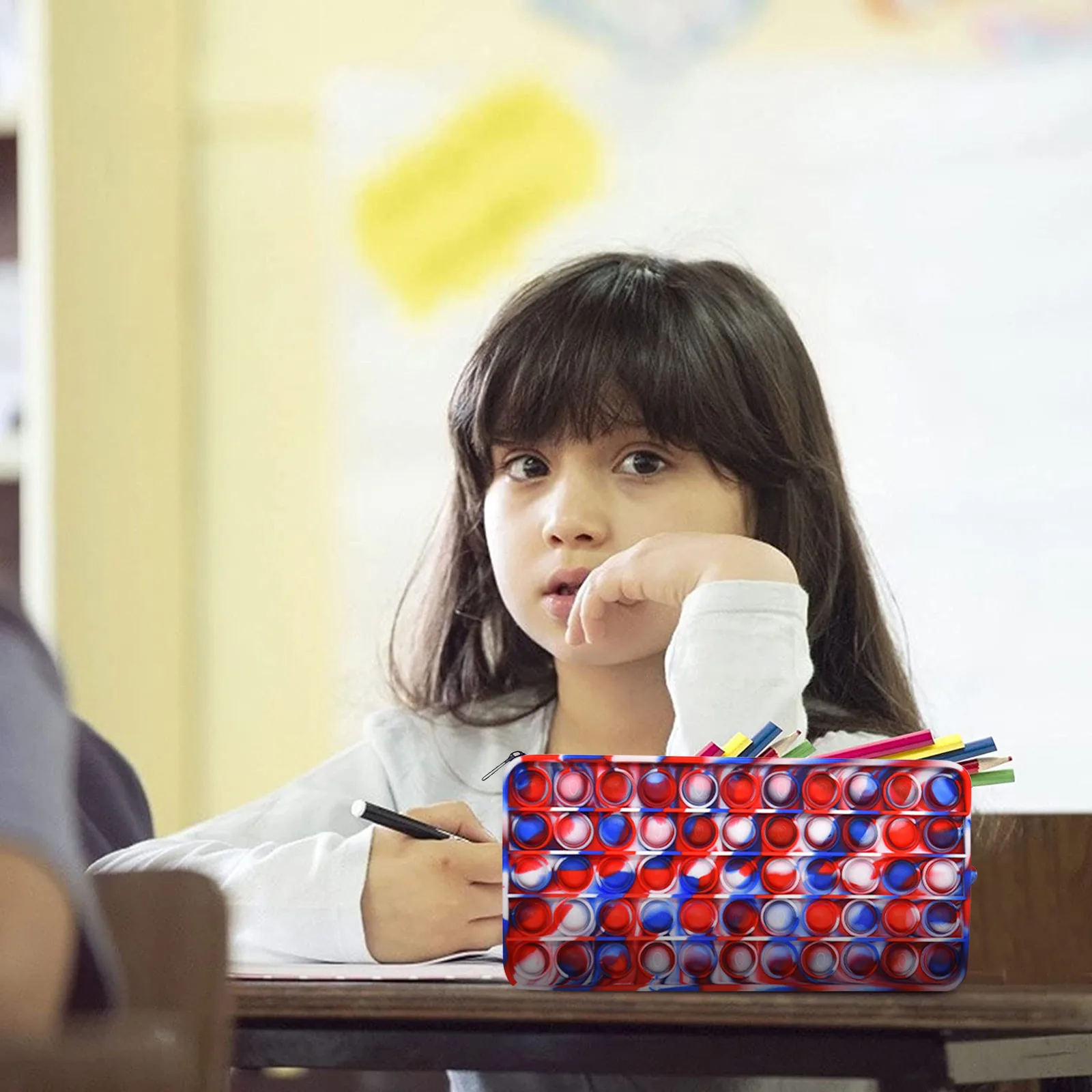 Чехол для карандаша с пузырьками игрушка пуш Ай фиджет сенсорная детский чехол