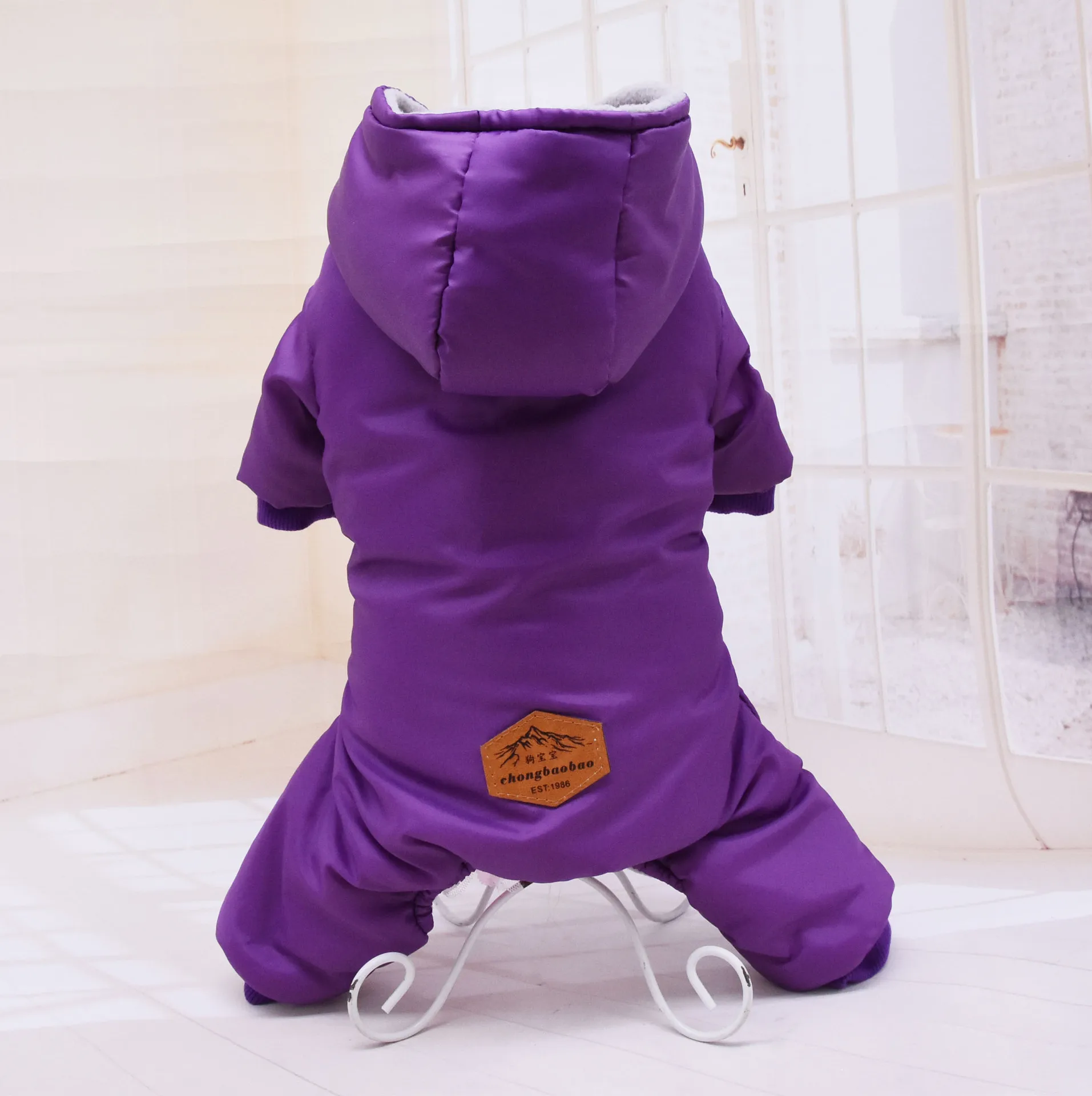 Зимний комбинезон для собак Сезон осень зима Четырехногая хлопковая стеганая