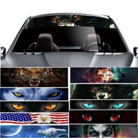 3d windshield sticker 137x21cm thriller car front window solar film tints foils top