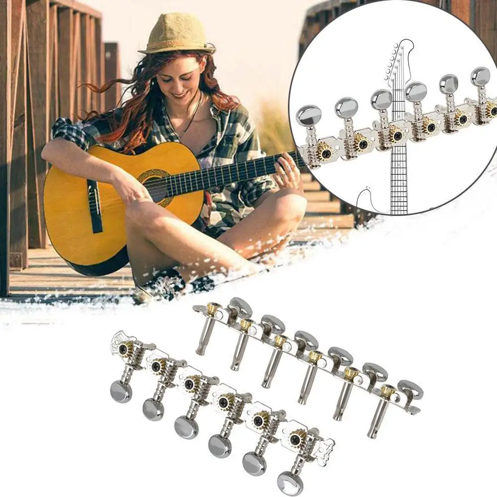 

12 String Acoustic Guitar Tuning Key Peg 6R 6L Machine Head Button Tuner Guitar Accessories Stringed Instruments Parts