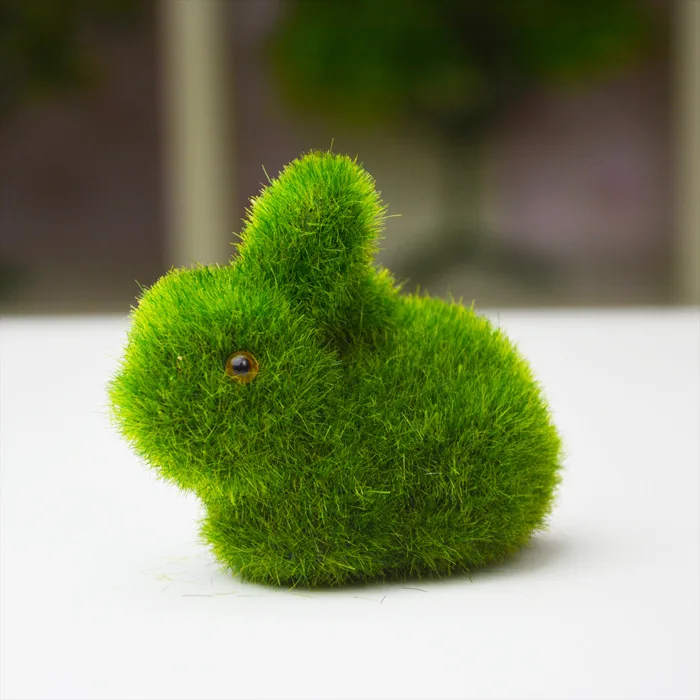 

Cute New Hair Planting Simulation Animal Mini Rabbit Furniture Accessories Props Shooting Project Set Window Display Home Decor