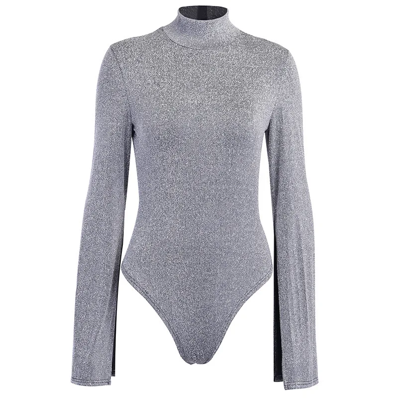 Genayooa Осеннее Женское боди водолазка с длинным рукавом Повседневная Уличная