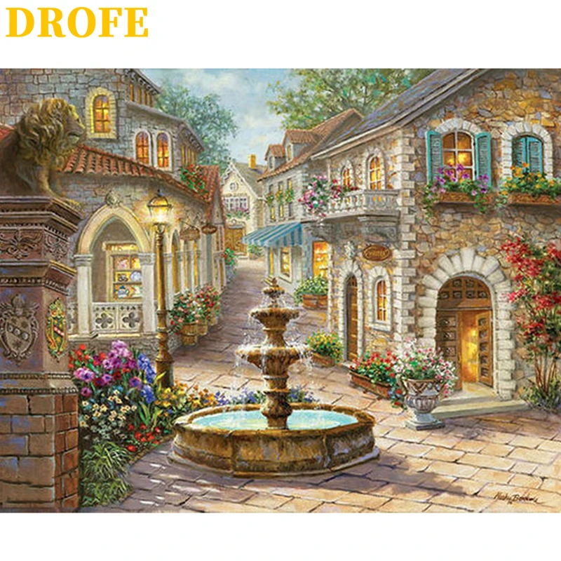 DROFE DIY рамка картина по номерам деревянная 40x50 см сочетание уникальный подарок