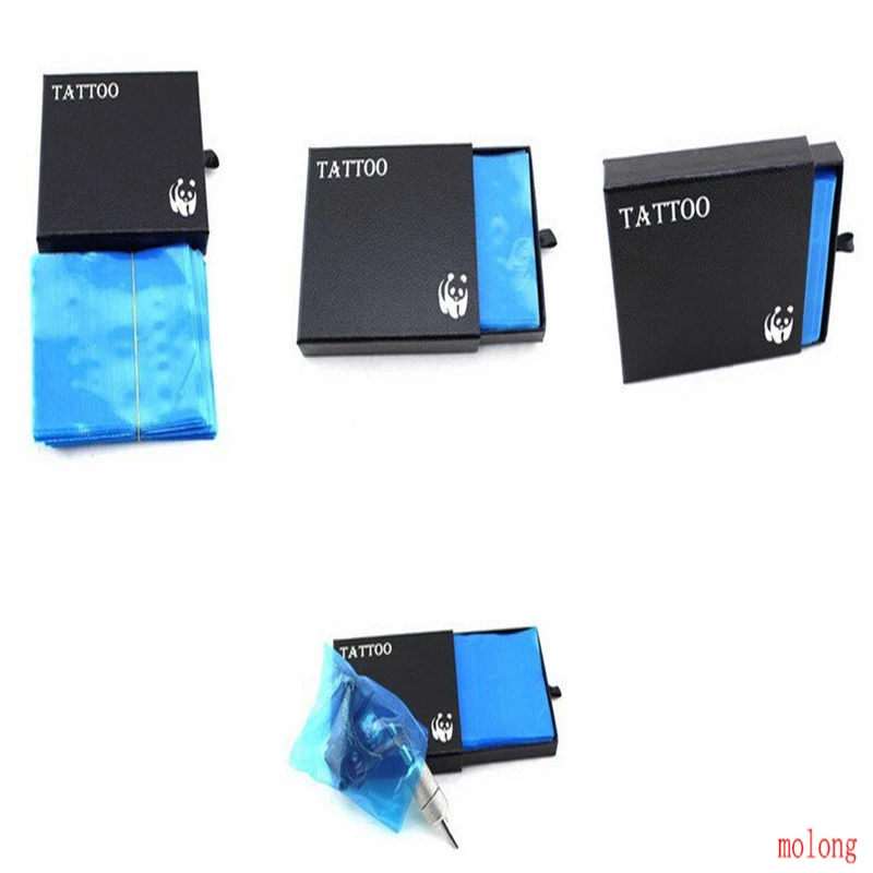 Одноразовый чехол для тату-машинки синего цвета 100 шт. |