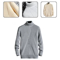 fashion male knitware turtleneck washable young winter base shirt men sweater warm pullover