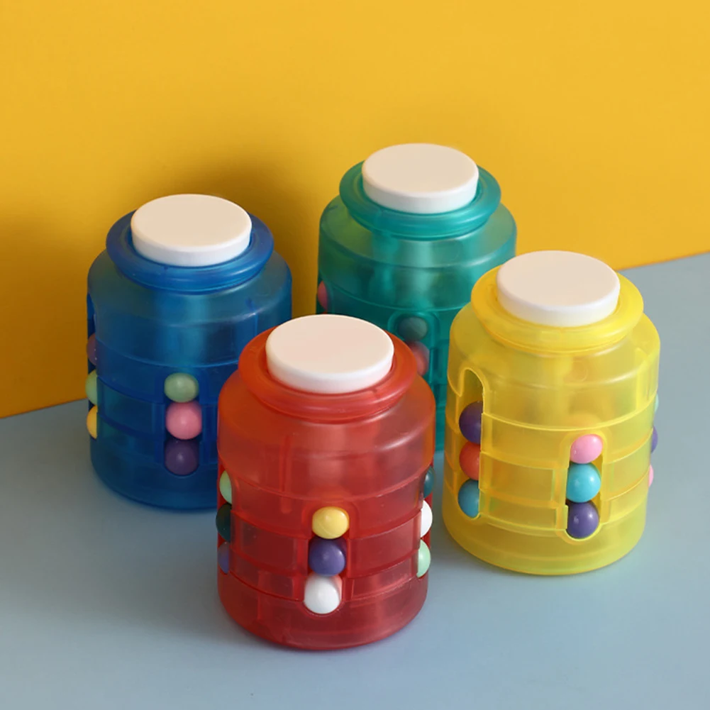 

Creative Rotating Beans Can Fingertip Fidget Toys Kids Adults Stress Relief Spin Puzzles Game Intelligence Toy
