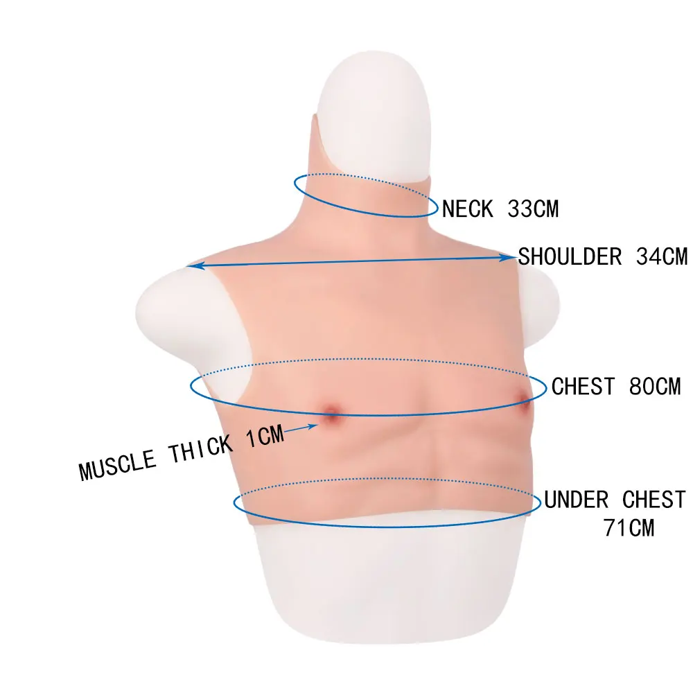 Искусственные Силиконовые мускулы реалистичные поддельные мышцы груди для