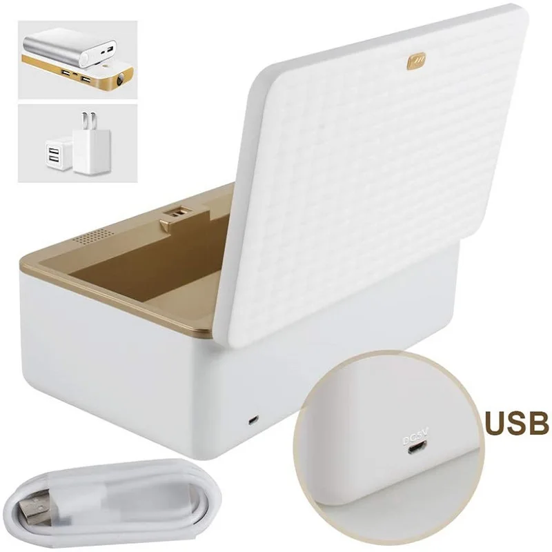 Портативный УФ стерилизатор коробка маска для телефона уборщик 99% UVC