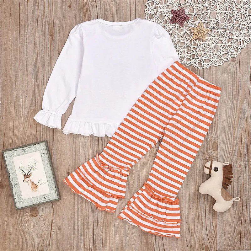 LONSANT/Рождественская Одежда для маленьких девочек топы с длинными рукавами Дня