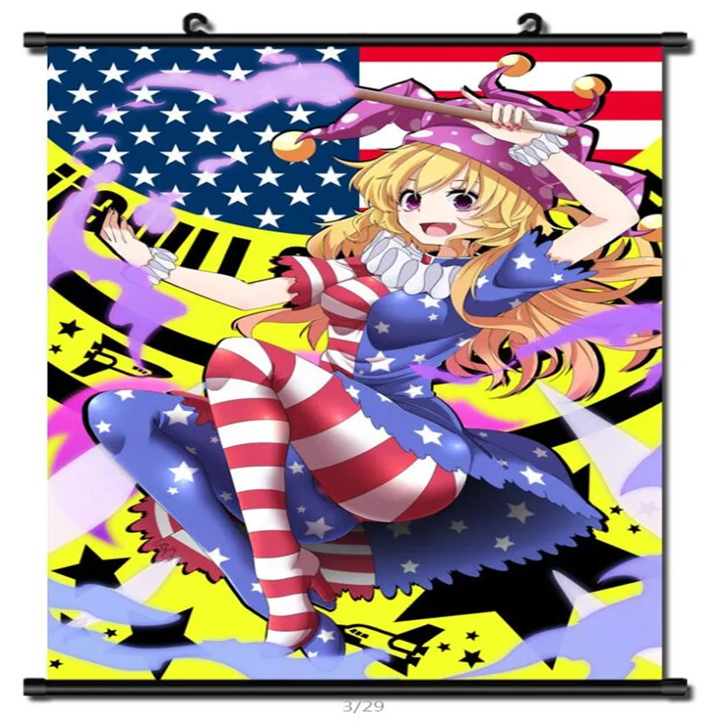 Японское аниме проект TouHou Legacy of Lunatic Kingdom Clownpiece Декор для дома настенный свиток