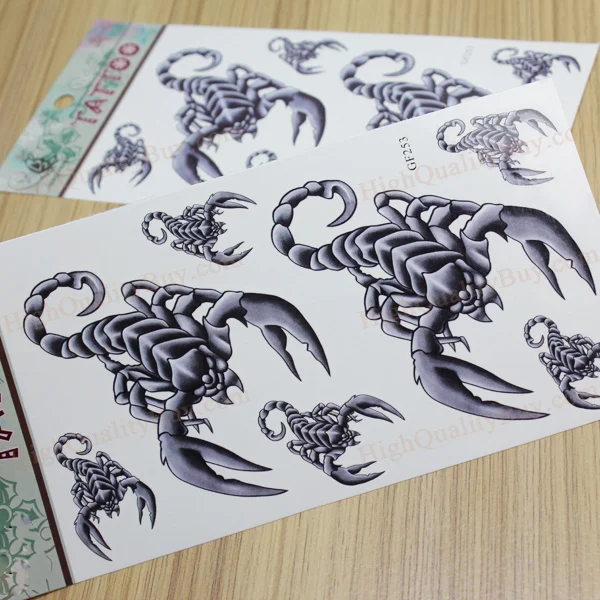2 Sheet Waterproof Temporary Tattoos Sticker Water transfer paper Removable Body art | Красота и здоровье