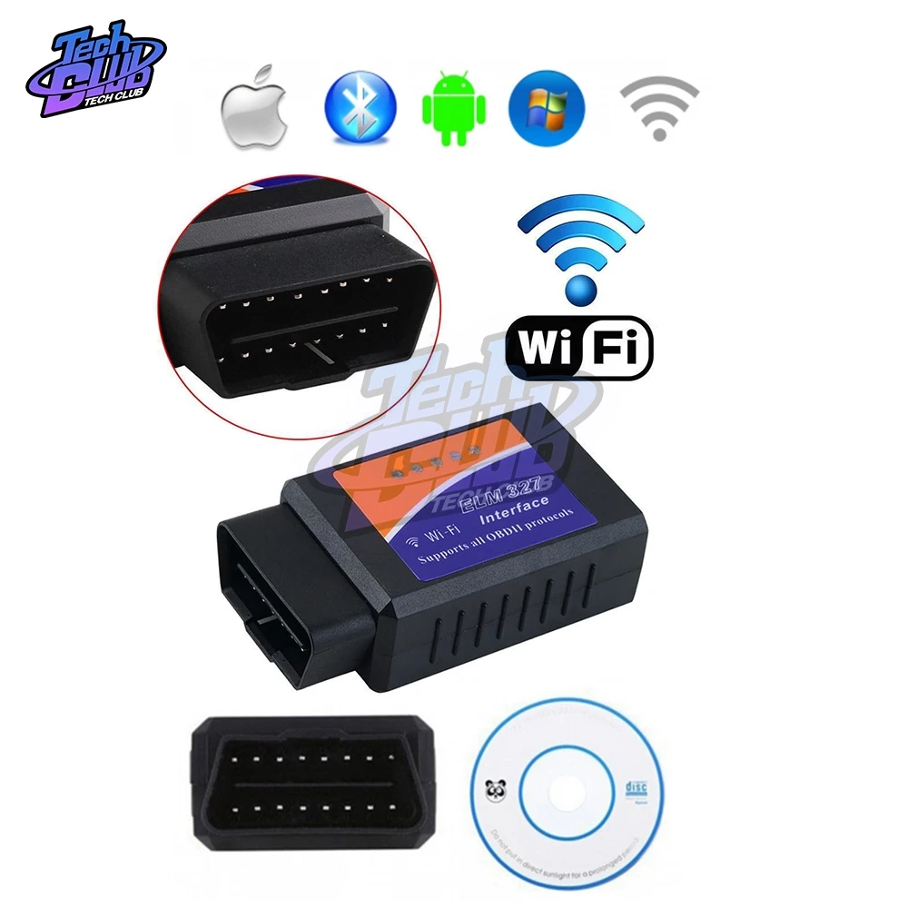 ELM327 WIFI V1.5 OBD2 автомобильный диагностический сканер лучший Elm327 Wi Fi Mini ELM 327 V 1 5 OBDII
