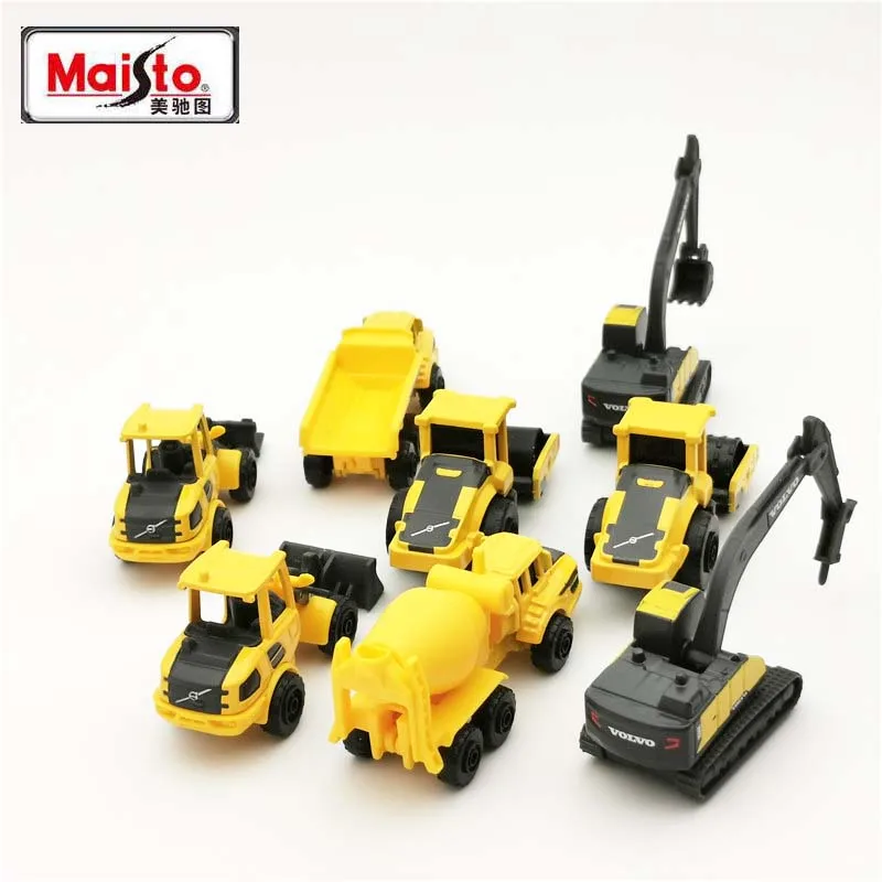 Миниатюрный металлический строительный автомобиль Maisto в масштабе 1:64 модель VOLVO