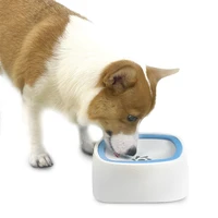 pet fountain anti overflow non wetting drinking machine dog water bowl carried floating slow water feeder dispenser pet products