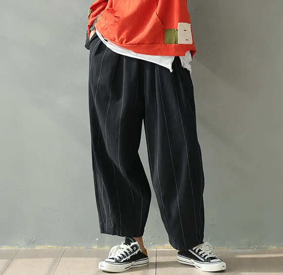 2020 весенние штаны больших размеров свободного покроя женские брюки подходящие