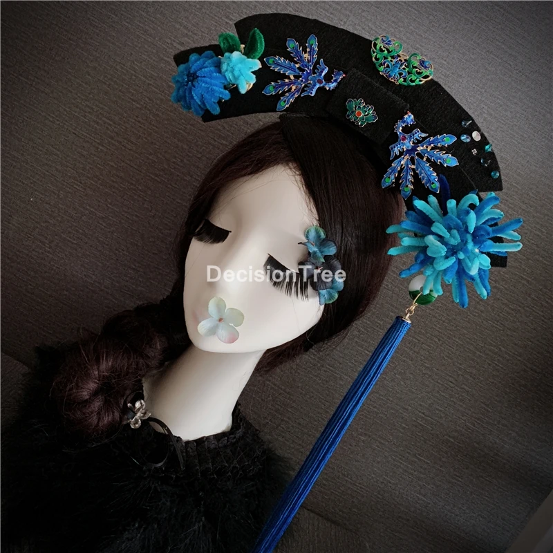 Шляпа китайской древней династии Цин шляпа принцессы головной убор в стиле