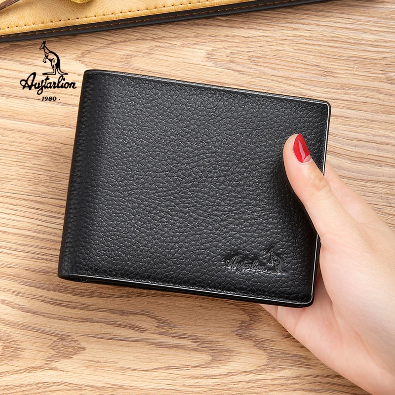 AUGTARLION мужской кошелек из натуральной кожи новинка брендовые кошельки для мужчин