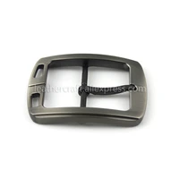 1pcs 40mm fashion belt buckle men casual metal laser brushed buckle single pin center bar for leather crafts belt