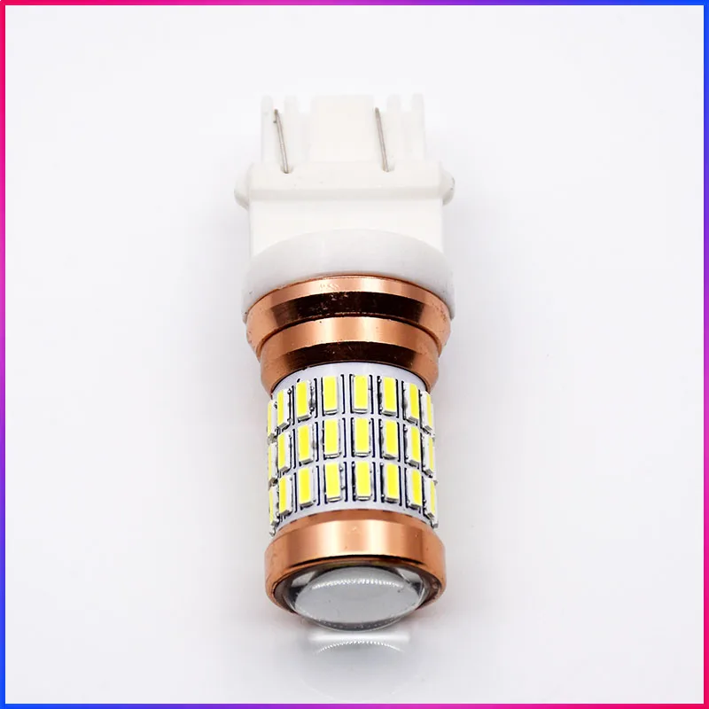 ShinMan 2PCS T25 3157 P27/7W P27W Super Bright 60smd 4014LED Car Brake Bulb Auto Turn Signal Lamp Daytime Running Light White | Автомобили