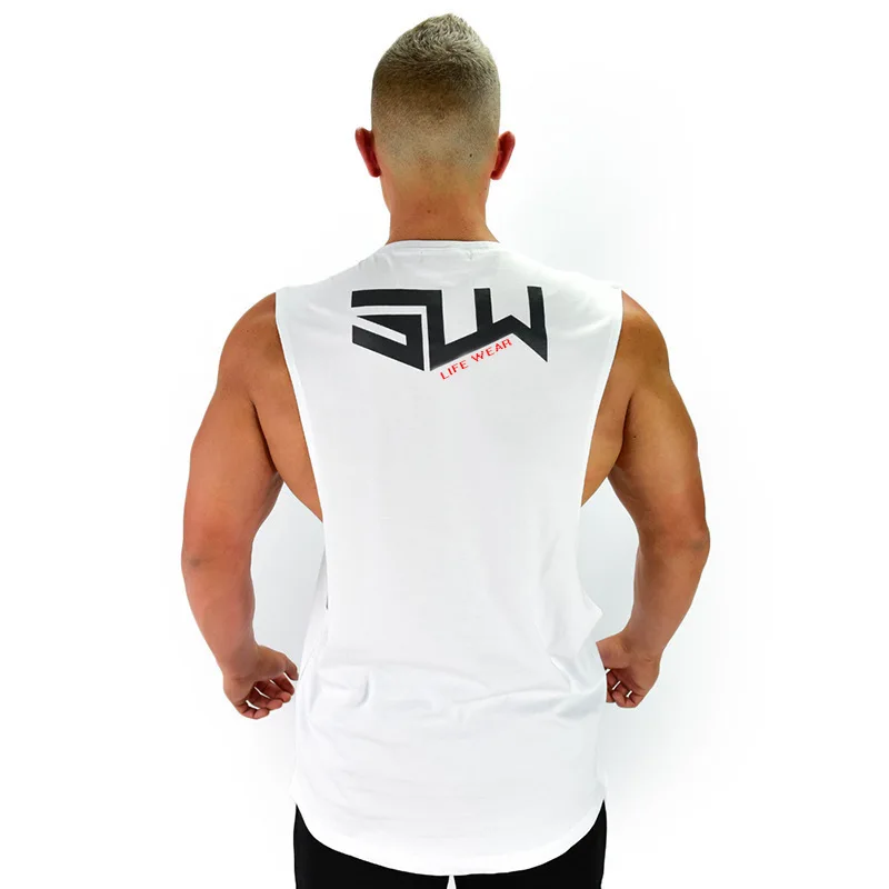 

Sports Vest Men's Popular Brand H-Shaped Loose Summer Gym Training Healthy Beauty Breathable Quick Dry Sleeveless T-shirt Top