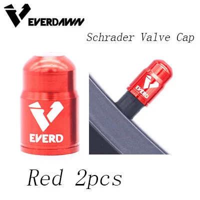 red Schrader 2pcs 1 пара 5 цветов дорожное колесо горного велосипеда покрытый протектор Schrader французская шина пылезащитный велосипедный колпачок на клапан PRESTA пылезащитный чехол - Цвет: red Schrader 2pcs