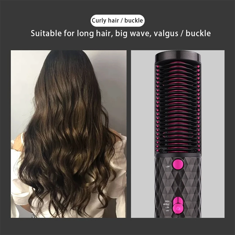 

Hot-Air Brush Fast Hair Dryer Hot Air Comb Straightener Hair Comb Hairdryer Hairstyling Eu Plug