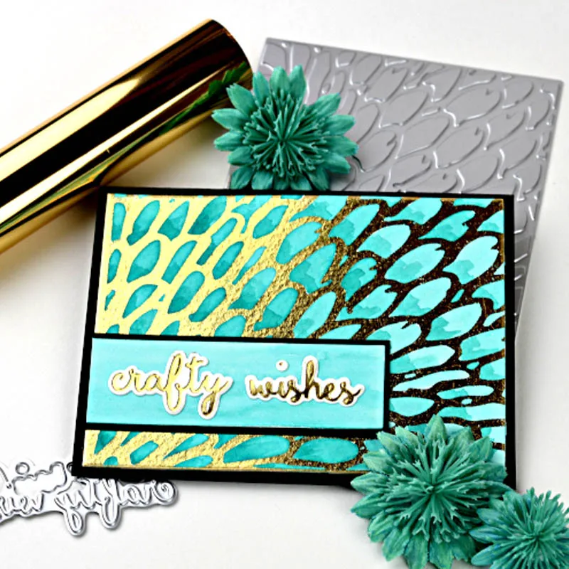 Перья накладка горячей Фольга пластина для DIY Скрапбукинг эмбоссинга Рукоделие