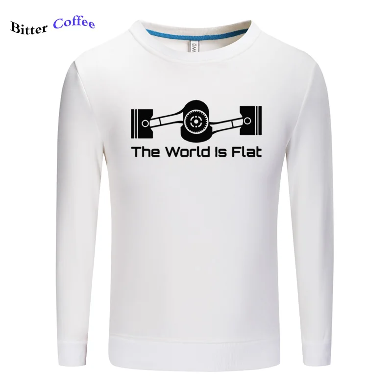 Новые толстовки с принтом he World Is Flat Graphic Subaru Boxer Engine модная мужская Толстовка на
