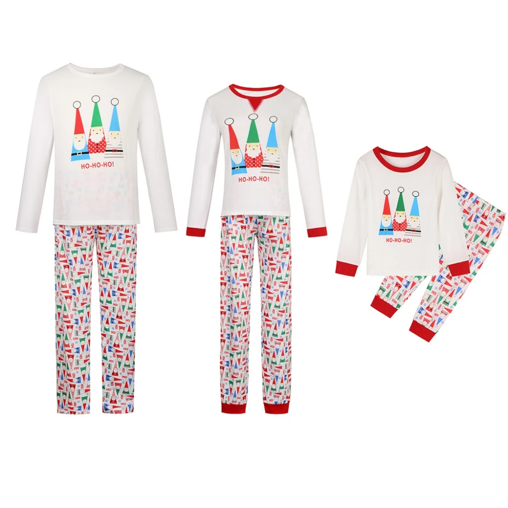 Autumn Santa Printed Pajamas Instagramable Family Matching Set Parent-child Set Home Service Holiday Clothing