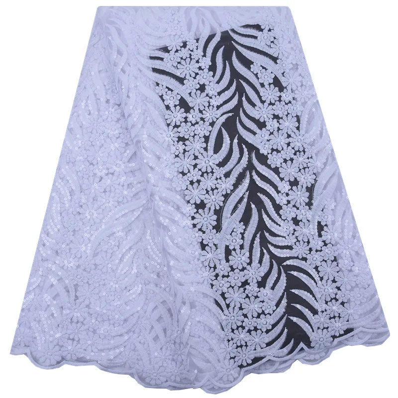 Новая африканская кружевная ткань с блестками высокого качества гипюровая