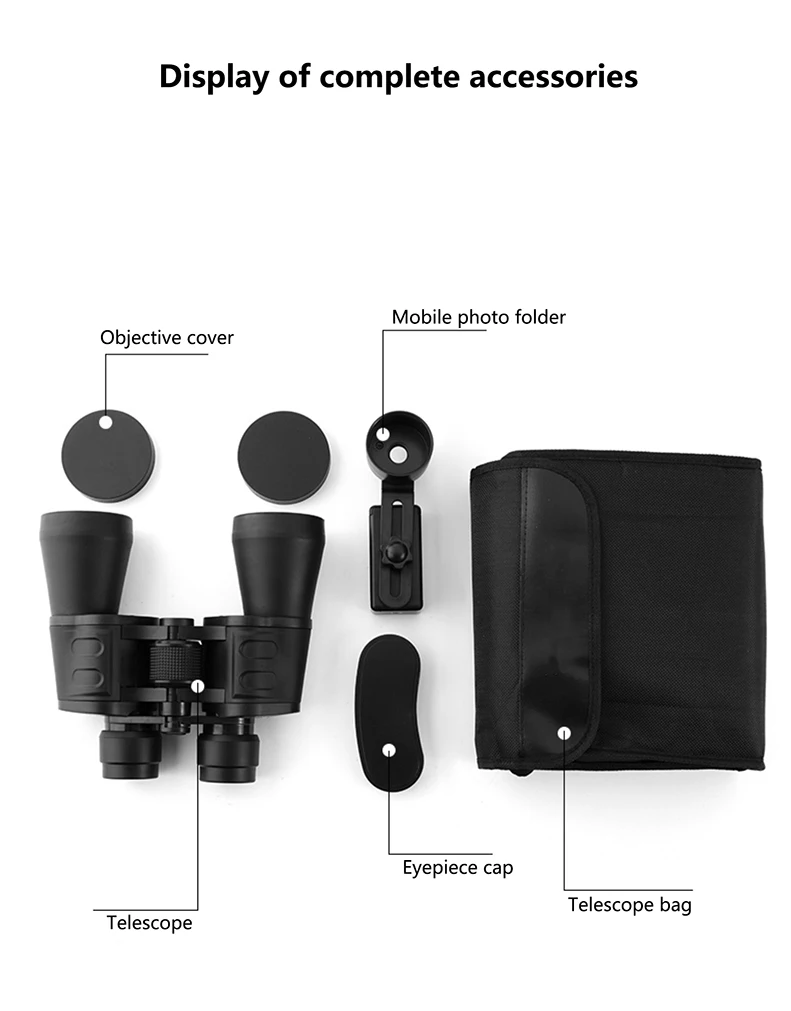 Охотничий бинокль с широким углом обзора и высоким увеличением HD 7*50 | Инструменты