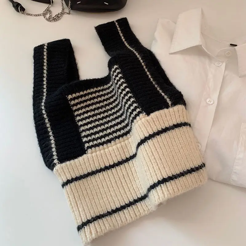 Женский жилет в стиле пэчворк универсальный элегантный джемпер без рукавов с