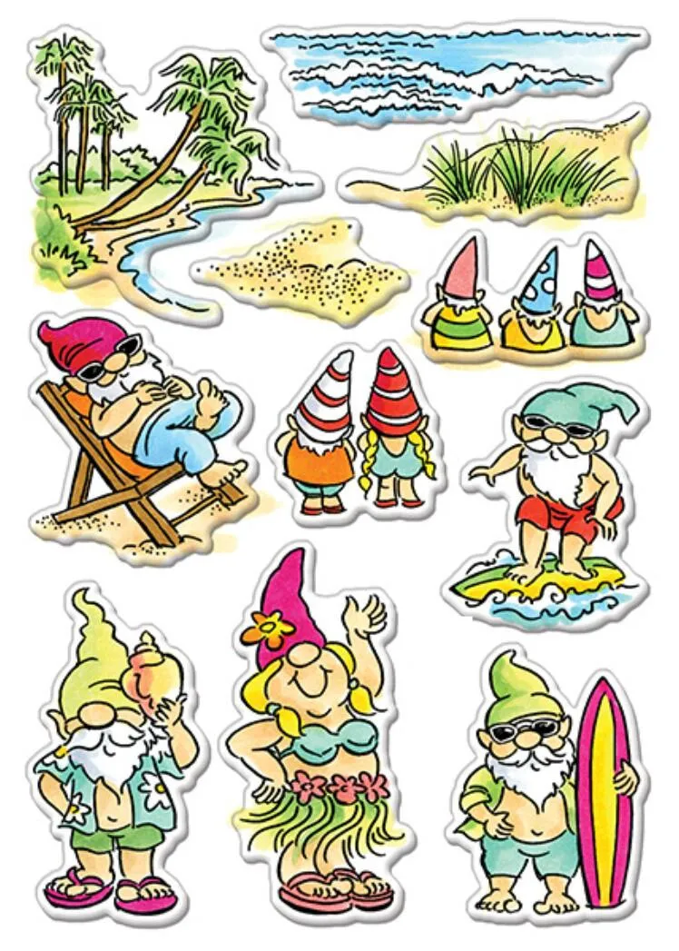 

Gnome Clear Stamps and die Scrapbook Paper Craft Clear stamp scrapbooking A0568