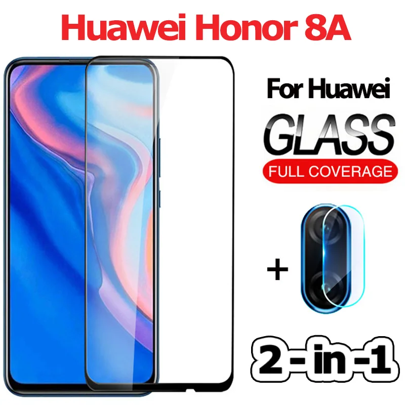 Honor 8A 2-in-1 3-в-1 закаленное cтекло Huawei P Smart Z/ kамера cтекло Honor 8A cтекло Huawei P Smart /Z защитное стекло на хонор 8а стекло на хуавей п смарт /Z cтекло п смарт Z стекло Honor 8A Huawei P Smart Z/ glass - Цвет: Honor 8A 2-in-1