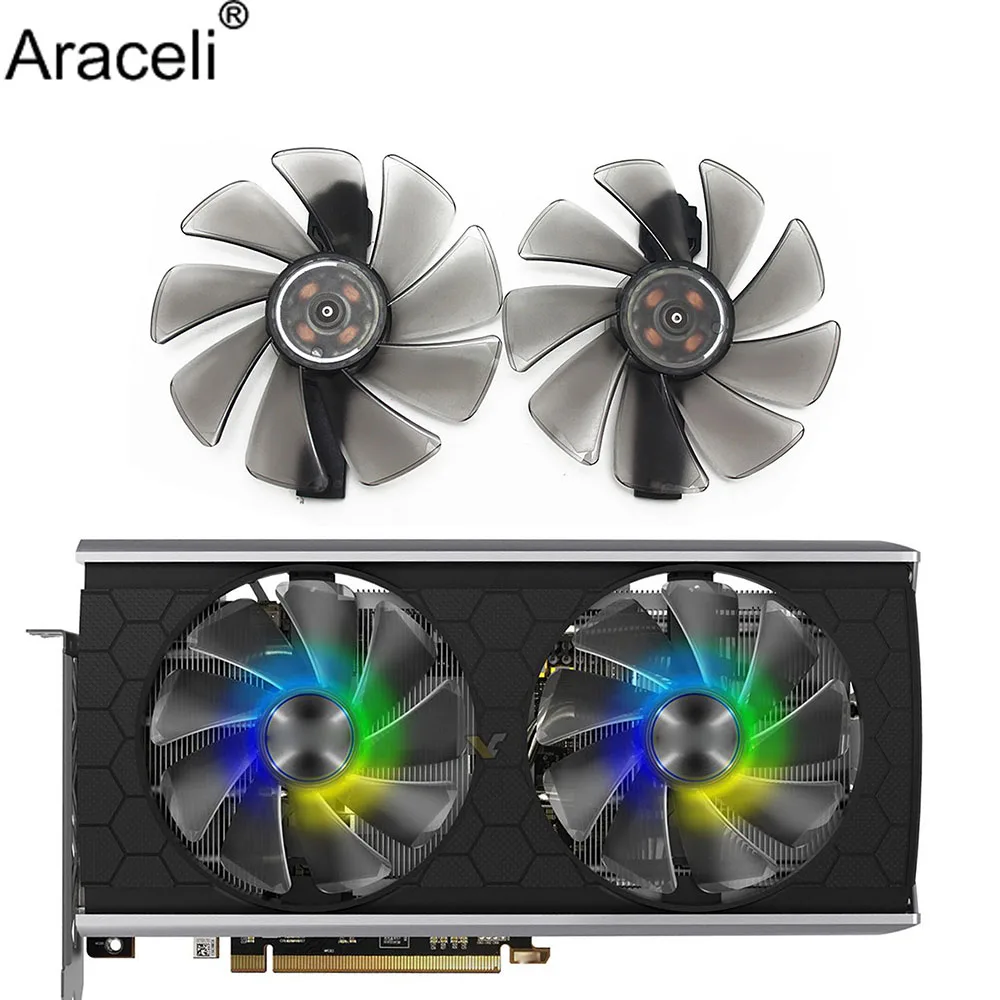 Охлаждающий вентилятор FD10015M12D RX5700 ARGB для Sapphire RX 5500 XT 8 Гб NITRO + специальный выпуск