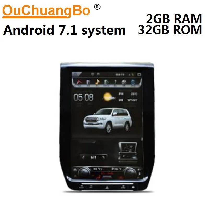 Ouchuangbo 12 1 дюймовый стиль Тесла вертикальный экран автомобильный gps радио для Toyota